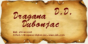 Dragana Dubonjac vizit kartica